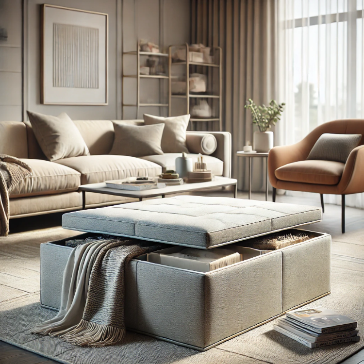 "Elevate Your Home with a Functional and Stylish Storage Ottoman"