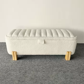 Modern Storage Bench Natural Legs