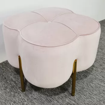 Floral Upholsetred Footstool